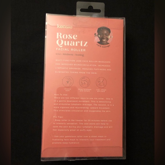 NIB 💗 Kensie Rose Quartz Facial Roller - Picture 2 of 4